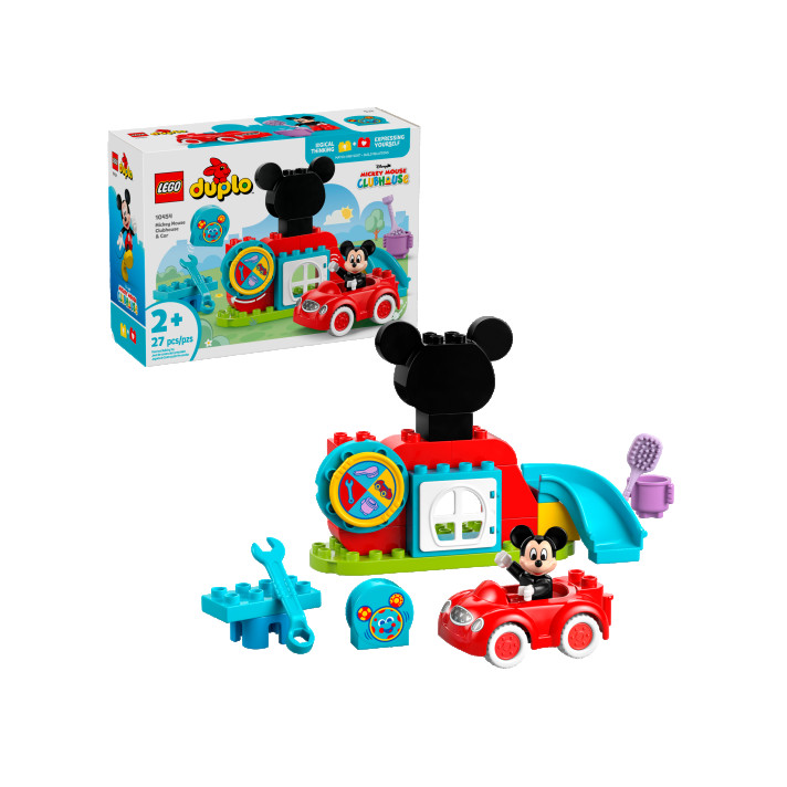 Mickey Mouse clubhuis en auto