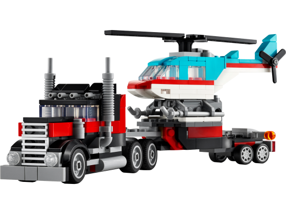 Truck met helikopter