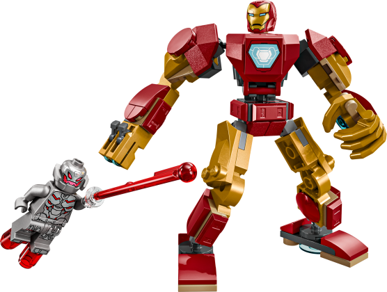 Iron Man mecha vs. Ultron